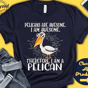 Camiseta de pelícano / Amante de los pelícanos / Regalo / Zoológico / Zoólogo / Ornitología / Ornitólogo / Animal divertido y genial / Sudadera sin mangas / A3059