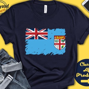 Shirt met vlag Fiji | Cadeau voor Fiji-cadeau | Trotse Fiji Pride | Fijische wortel | Shirt met vlag van Oceanië | Tanktop met capuchon | F0057