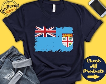 Fiji Flag Shirt | Gift For Fijian Gift | Proud Fijian Pride | Fijian Root | Oceania Flag Country Shirt | Tank Hoodie | F0057
