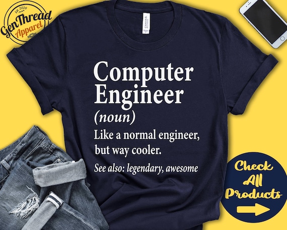Computer Engineer Shirt | Computer Engineer Engineer Gift | Computer Engineering | Engineering Graduate | Tank Top | Hoodie | A0484