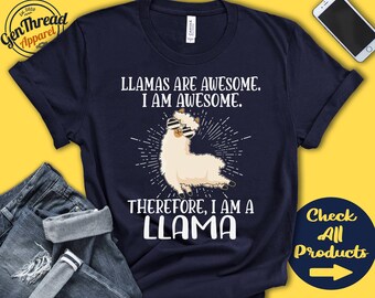 Llama Shirt | Llama Lover | Gift | Zoo | Zoologist | Mammalogy | Mammalogist | Funny Cool Awesome Animal | Tank Hoodie | A3218