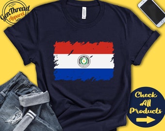 Paraguay Flag Shirt | Gift For Paraguayan Gift | Proud Paraguayan Pride | South America Flag Country Shirt | Tank Hoodie | F0133