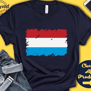 Luxembourg Flag Shirt | For Luxembourger Gift | Proud Luxembourger Pride | European Union Flag Country Shirt | Tank Hoodie | F0097