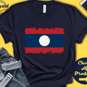 Laos Flag Shirt | Gift For Laotian Gift | Proud Laotian Pride | Laotian Root | South East Asia Flag Country Shirt | Tank Hoodie | F0090
