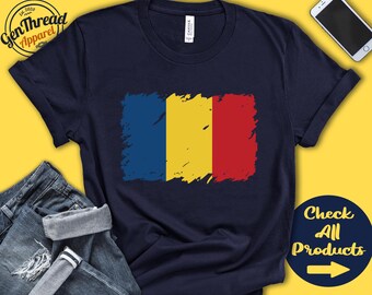 Romania Flag Shirt | Gift For Romanian Gift | Proud Romanian Pride | Romanian Root | European Union Flag Country Shirt | Tank Hoodie | F0140