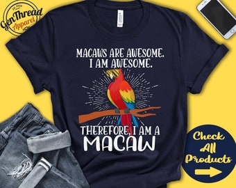 Macaw Shirt | Macaw Lover | Gift | Zoo | Zoologist | Ornithology | Ornithologist | Funny Cool Awesome Animal | Tank Hoodie | A3054
