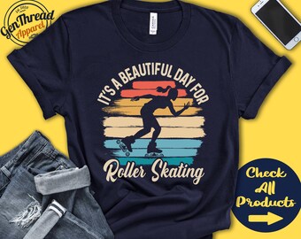 Rolschaatsshirt | Mooie dag om te rolschaatsen | Rolschaatscadeau | Outfit | Meisje | Dames | Schaatssporten | Tanktop met capuchon | A1853