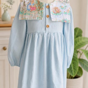 Vintage Peter Rabbit Yoke Dress – Handmade Heirloom Children’s Dress | Size 5