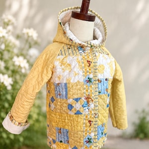 One of a Kind Peter Rabbit Vintage Fabric Quilted Patchwork Jacket Size 3