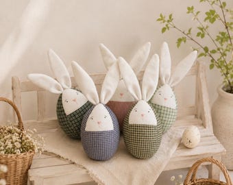 Handmade Rabbit Bunny Plush Set of 50: Easter Basket Stuffer