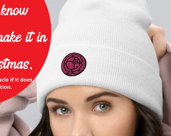Rose Emblem Cuffed Beanie – Utena Anime Gift