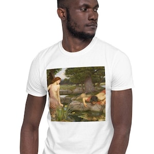 Echo - Short-Sleeve Unisex T-Shirt - John William Waterhouse - Pre-Raphaelite - Friend Gift - Trendy -  Elevated - Streetwear
