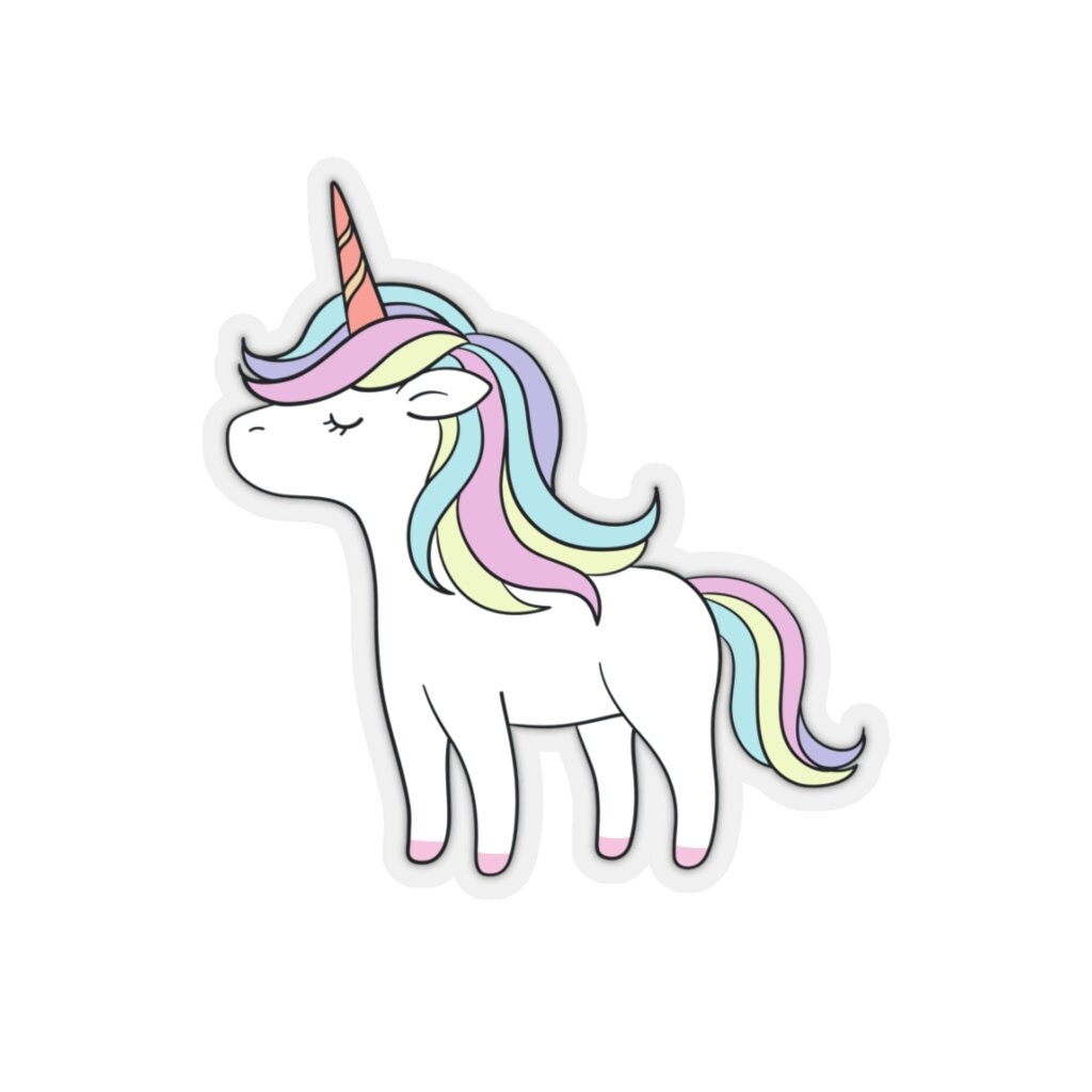 Unicorn Kisscut Stickers Cute Magical Sticker Etsy
