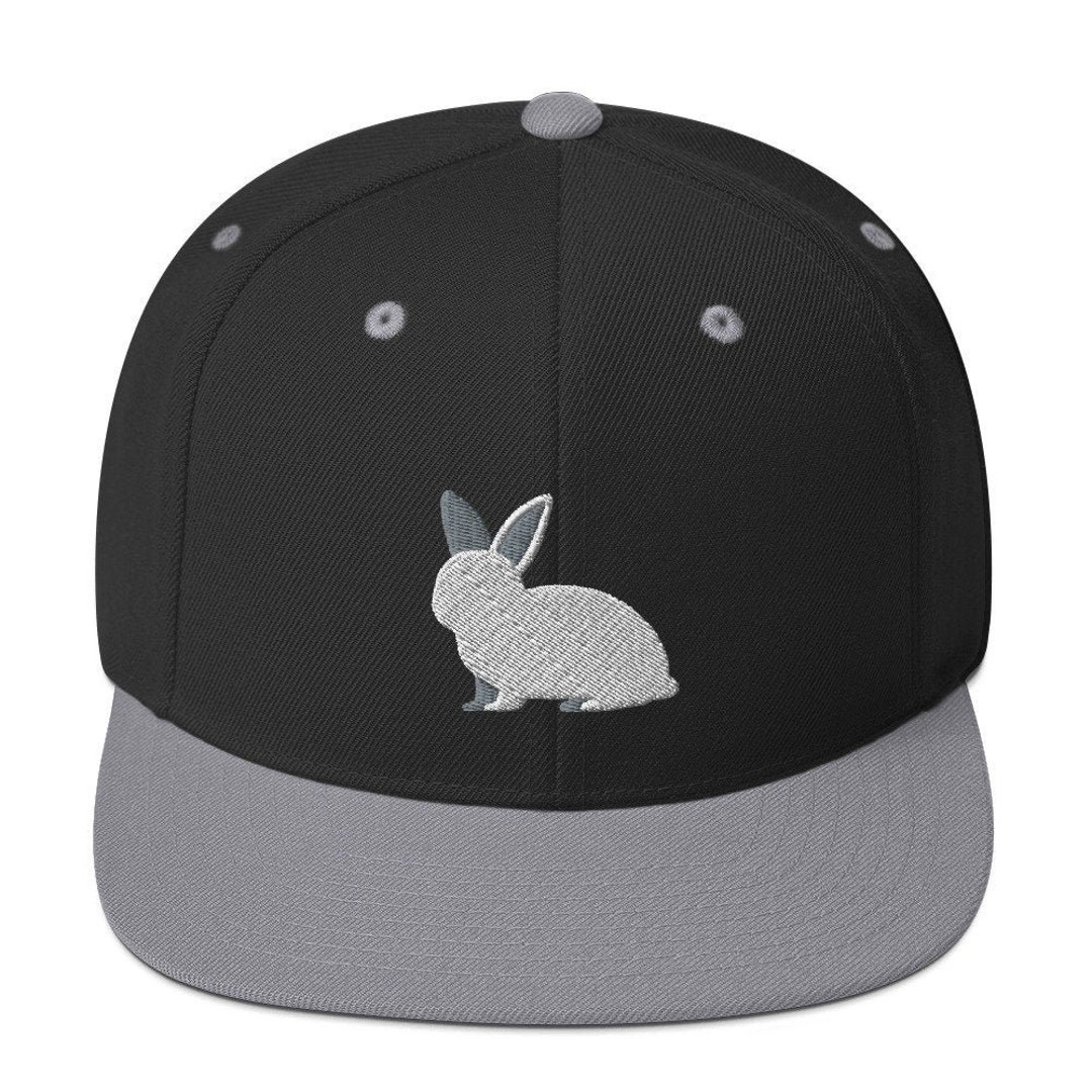 Embroidered Rabbit Snapback Hat - Bunny Lover Gift - Etsy