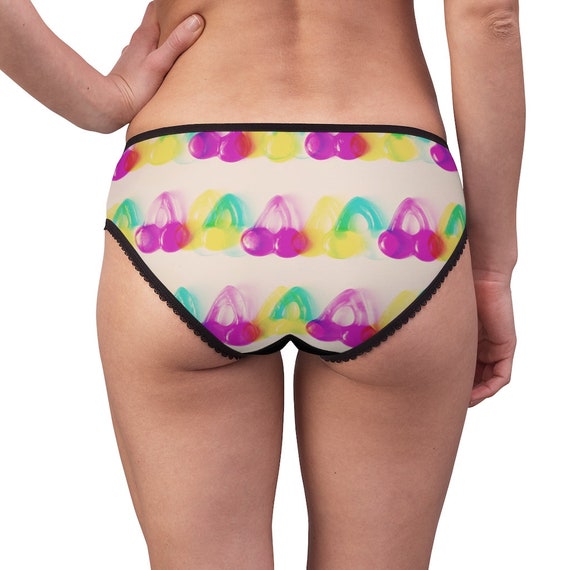 Cherry Gummies Women's Briefs Cherries Vaporwave Underwear Unique