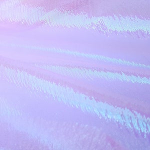 4 Yds Sheer Pink Organza Lame Mylar Iridescent Fabric Light As a Feather DIY Sewing, Costume, and Crafting Projects