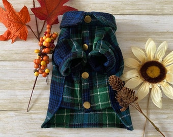 Green/Blue Flannel Shirts