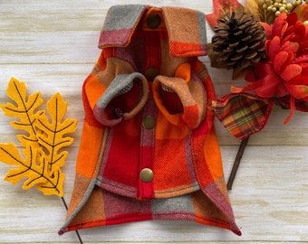 Plum/ Orange Flannel Shirt