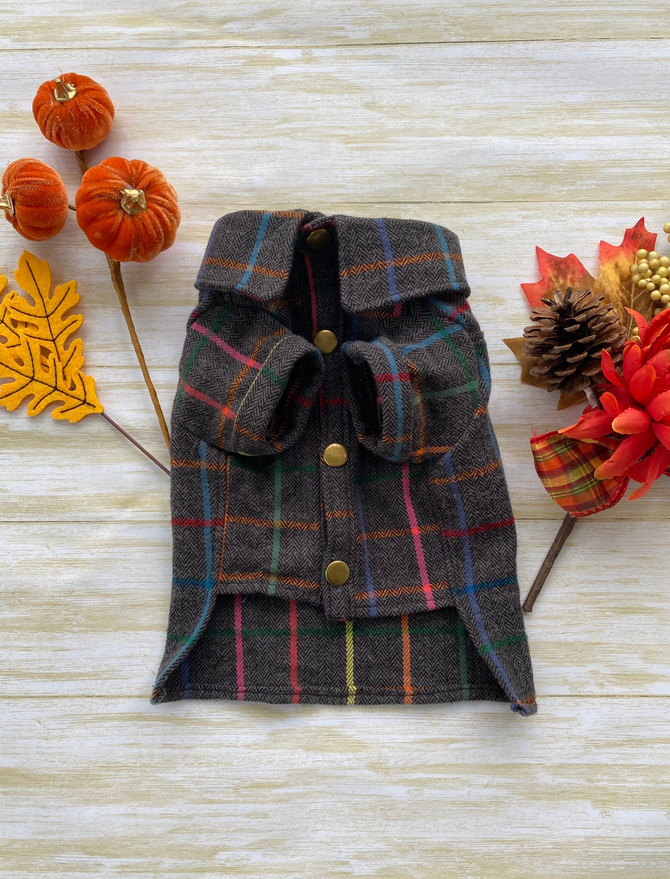 Neon stripes flannel shirt