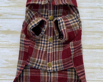 Maroon Flannel Shirt - Etsy Australia