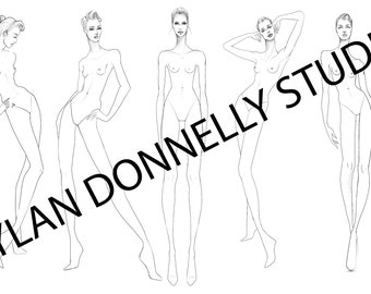 FASHION DESIGN Croquis Pose Pack