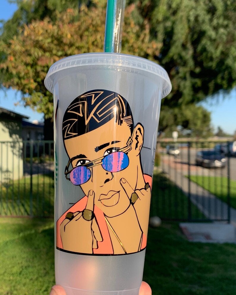 Bad Bunny Starbucks cup Etsy