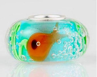 Pulsera verde, pulsera Trollbead, pulsera de dijes, pulsera única Trollbead, pulsera de ansiedad