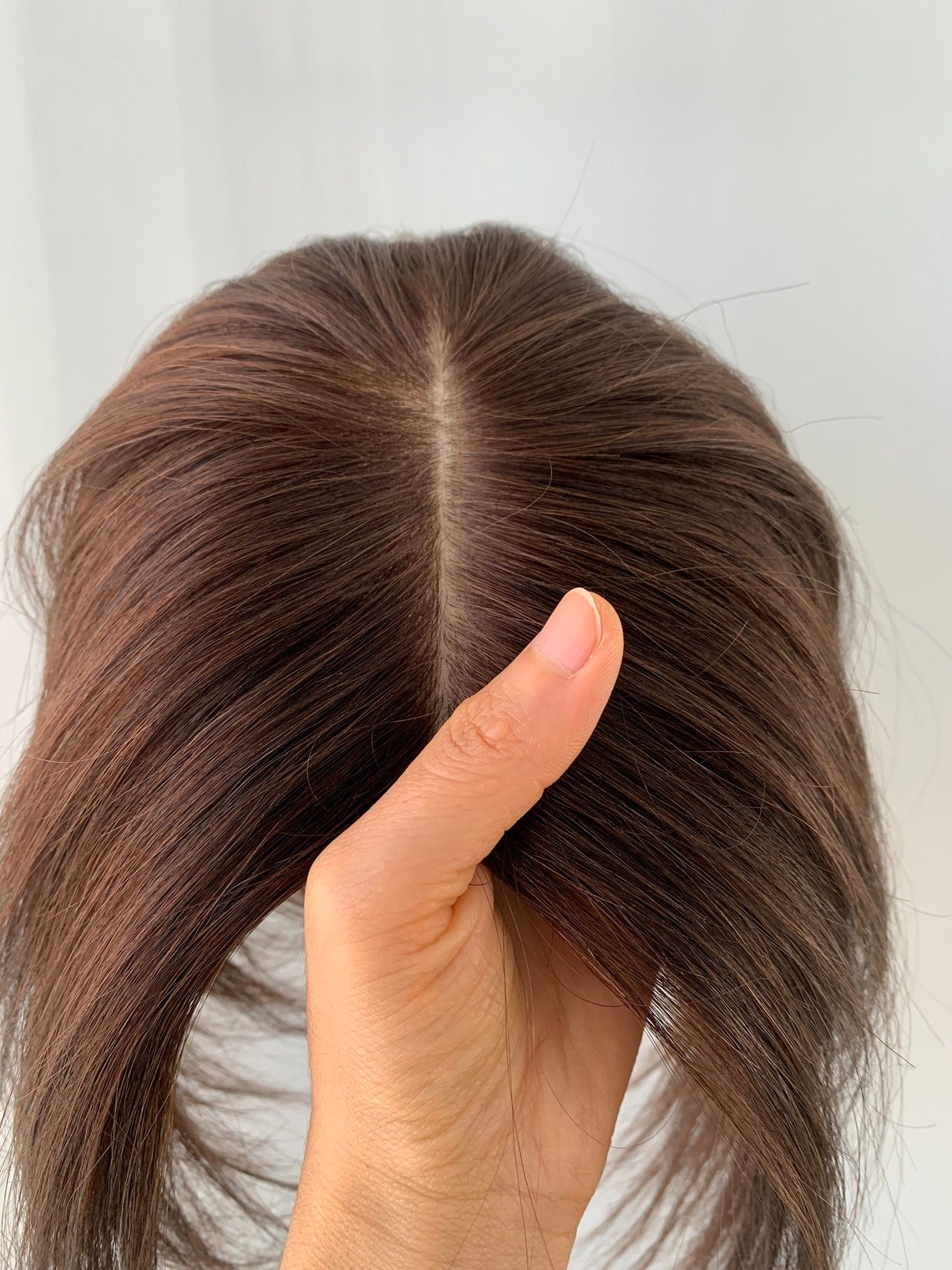 Full Silk based Human Hair topper for thinning hair. Hair Etsy