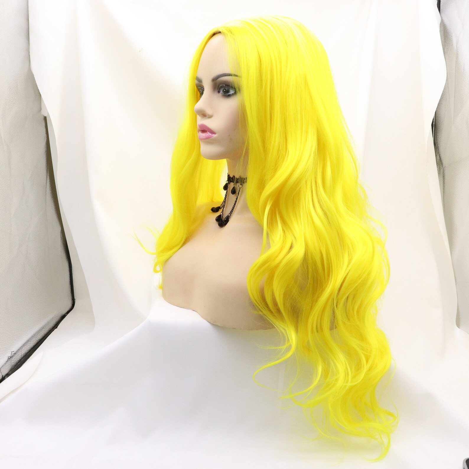 Bright yellow wigs. long yellow wig.cosplay wig. party wig. Etsy