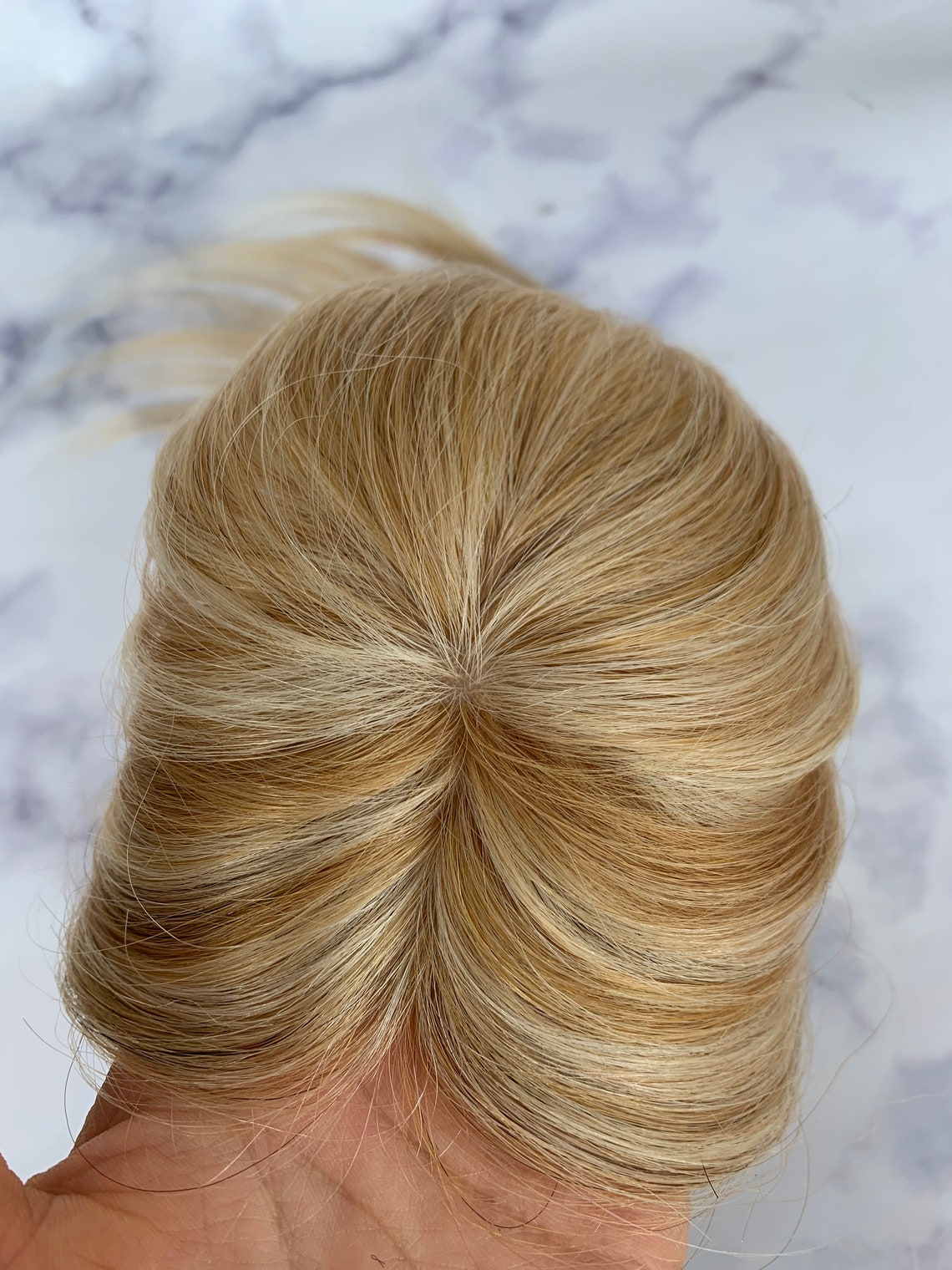 12 Mix 613 Blonde Human Hair Topper.hair Topper for White Etsy