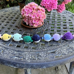 Crochet Mini Whale - Keychain