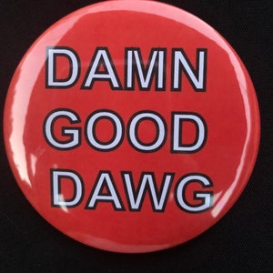 Red DGD Gameday Pinback Button