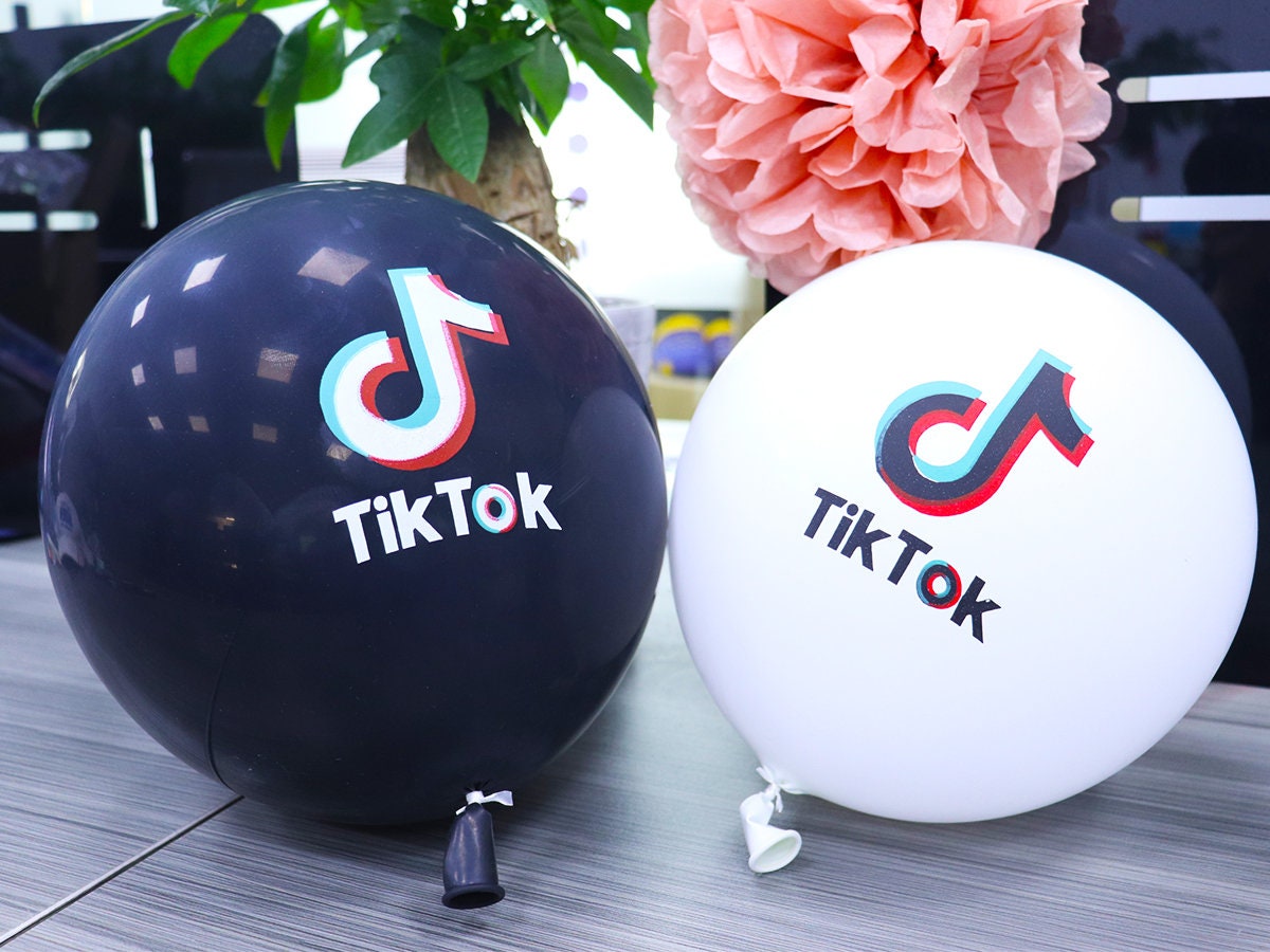 50 pcs TIK TOK balloonstik tok party suppliesBlack and Etsy