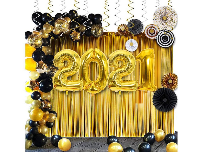 2021 Happy New Year Balloons Set2021 Graduation Balloons ...
