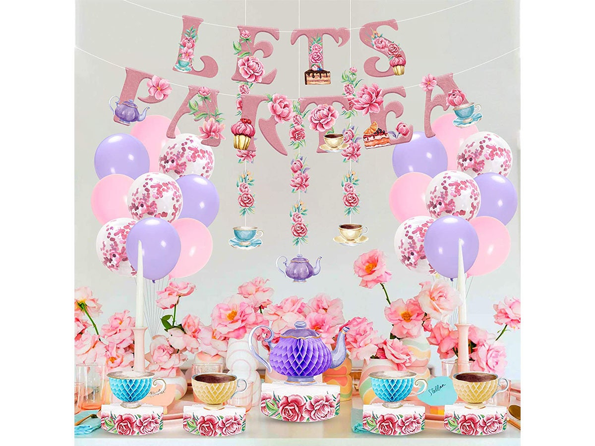 23PCS Tea Party Decoration PartyBloom Tea Party Balloons with Etsy