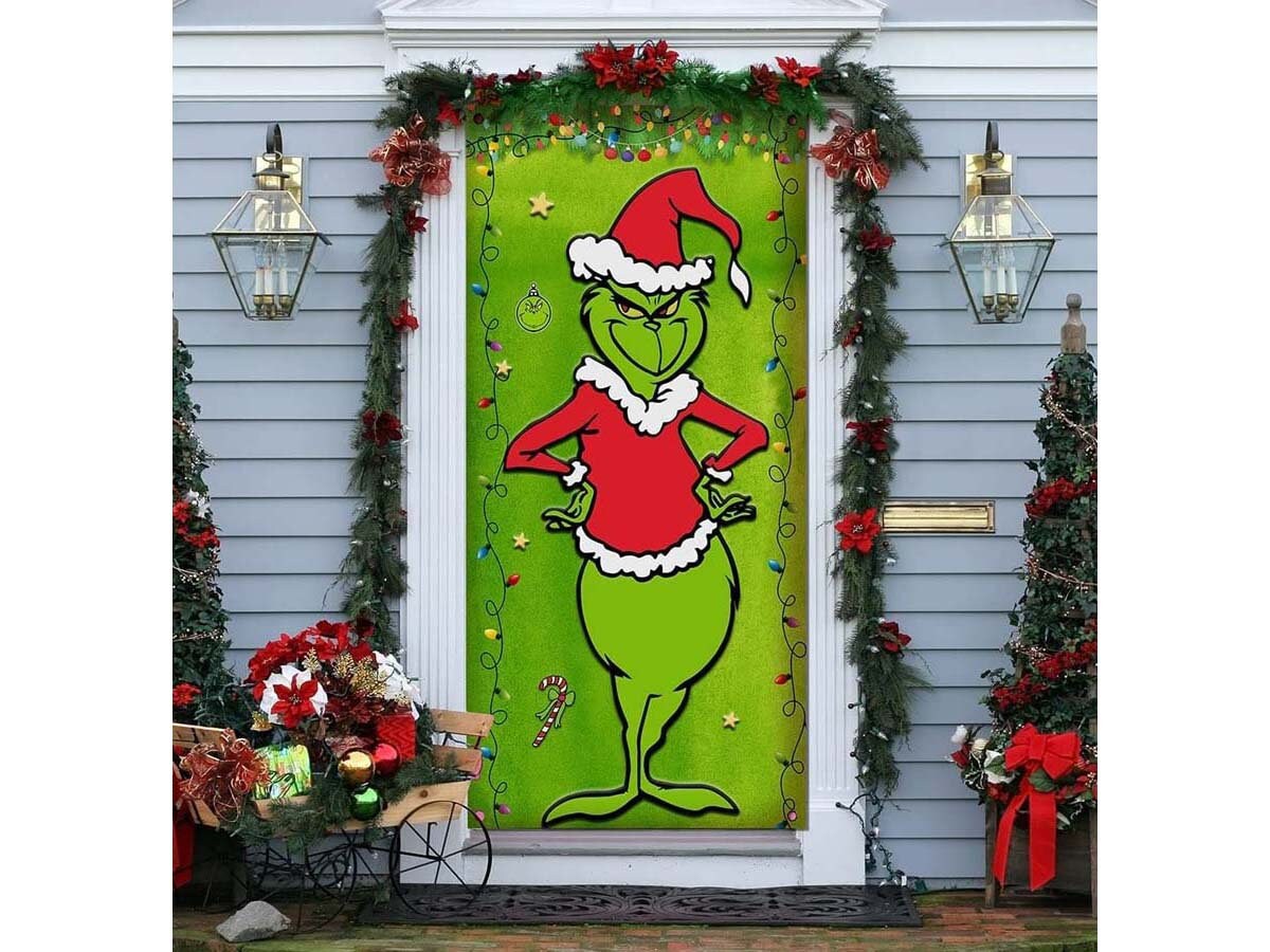 Hang On GRINCH Christmas Decoration Outdoor Indoor Dr Seuss 5 Ft Hanging  Grinch