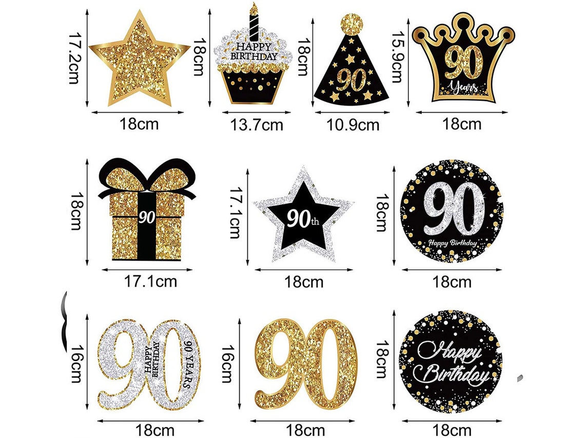 30 Pieces 90th Birthday Party Decorations 90th Birthday Party - Etsy