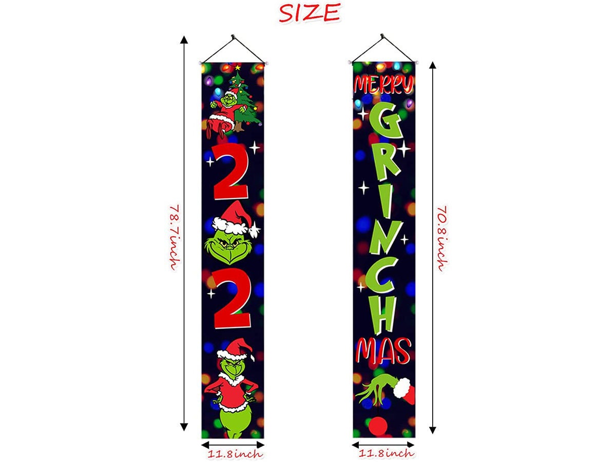Christmas Decorations 2021 Porch Sign Grinch Etsy