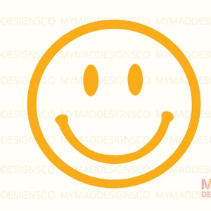 May include: A yellow smiley face with a simple design. The smiley face is a classic symbol of happiness and positivity.