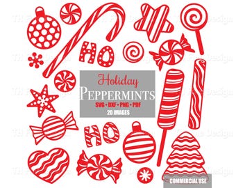 Clipart de bastón de caramelo de menta SVG, Navidad, Cricut, archivos de corte para máquina, silueta, imprimible, descargable, imágenes digitales instantáneas, forma