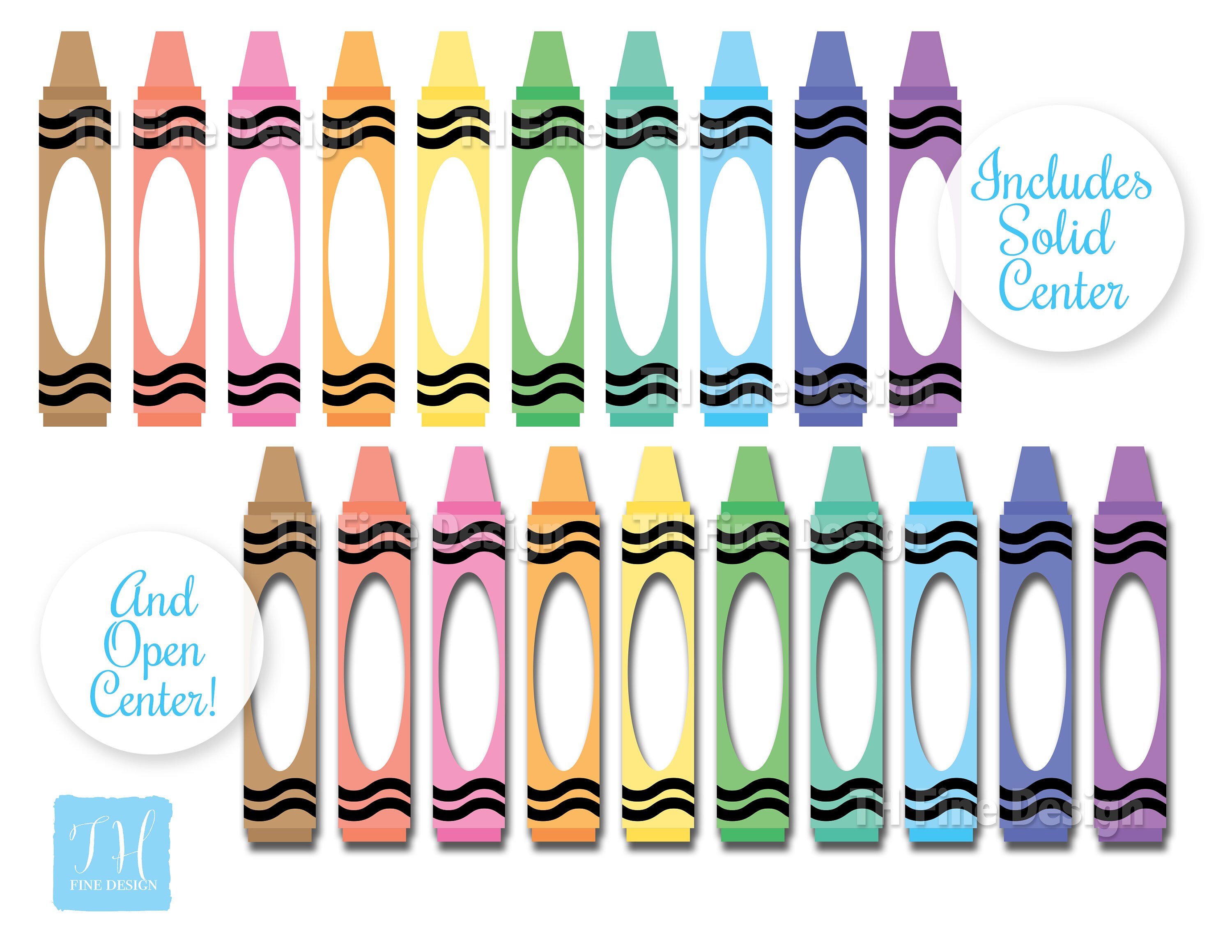 Crayon Name Tags Printable