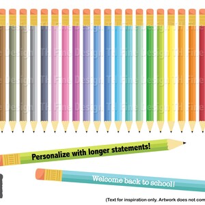 Colorful Pencil Clip Art: School Room Decor (digital Download) - Etsy