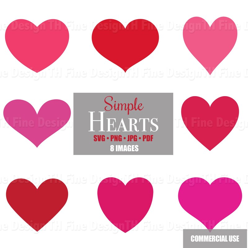 Heart Clip Art - Etsy