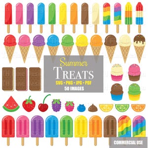 Sommer Eis am Stiel Eis behandelt Clip Art Download Obst Sandwich Bar Kegel Eisbecher Eisbecher Bunt Party Bilder SVG Clipart zum Herunterladen