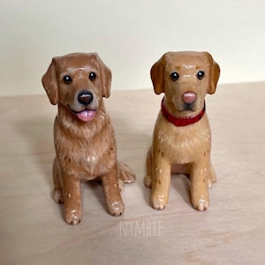 Cute Dog Sculpture Custom Pet Cartoon Character Portrait Model | nymbie