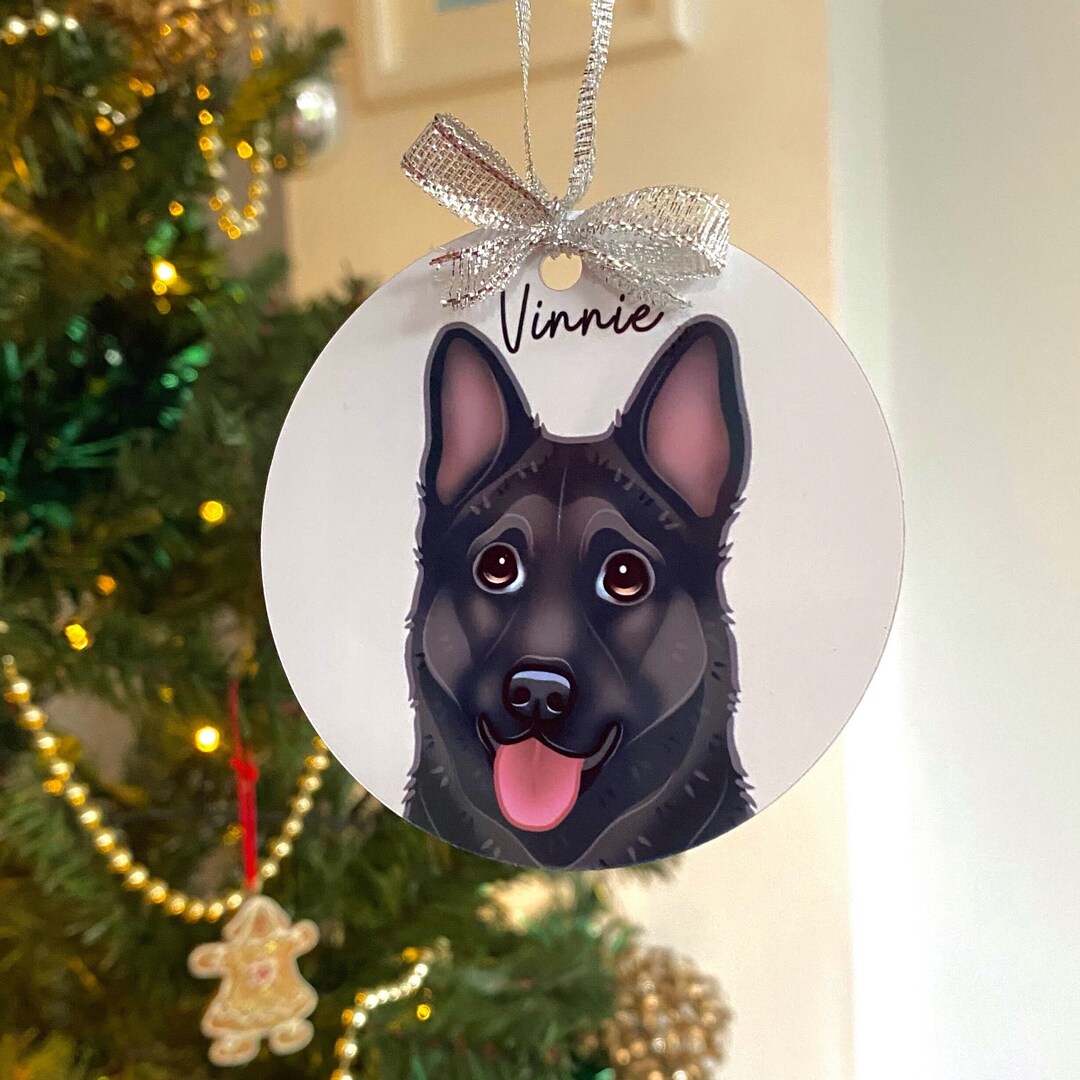 German Shepherd Personalised Decoration Cute Pet Dog Breed Portrait