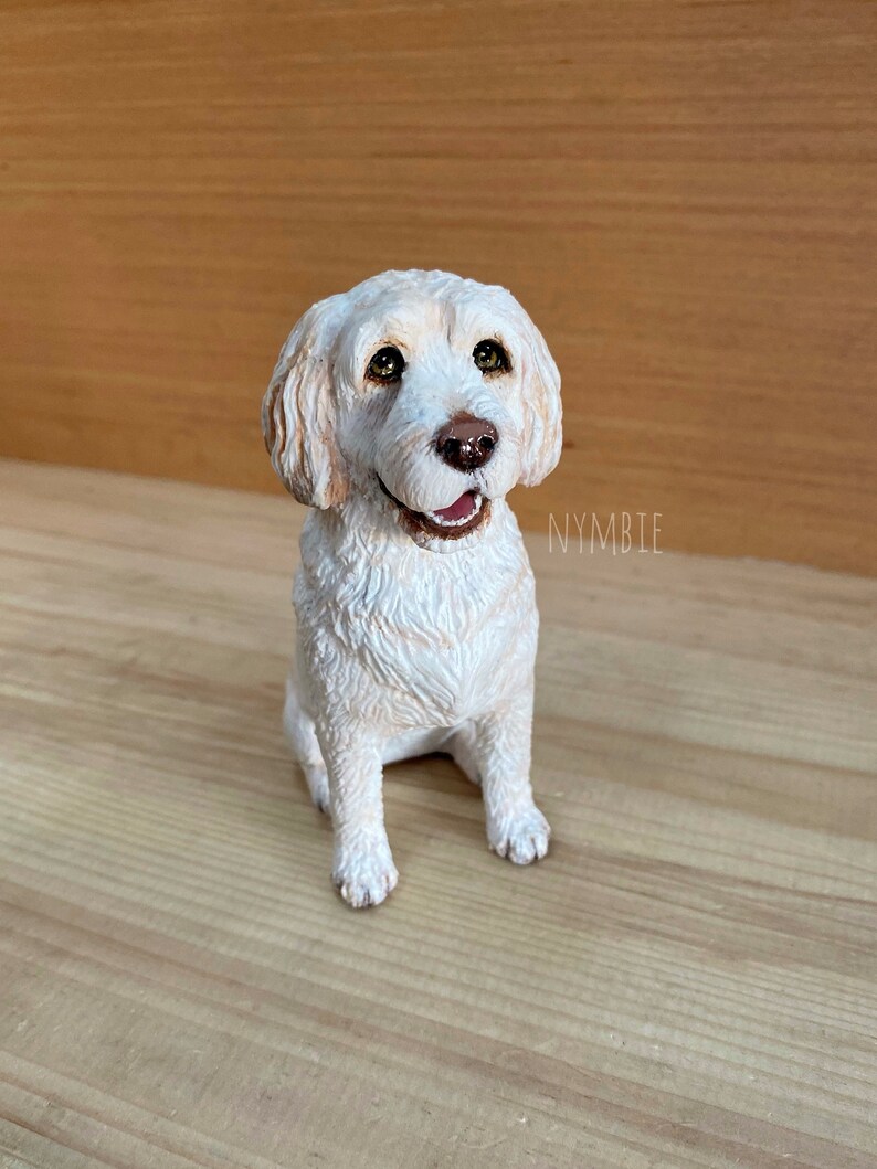 Custom Dog Sculpture Handmade Clay Cute Pet Memorial Portrait Etsy UK