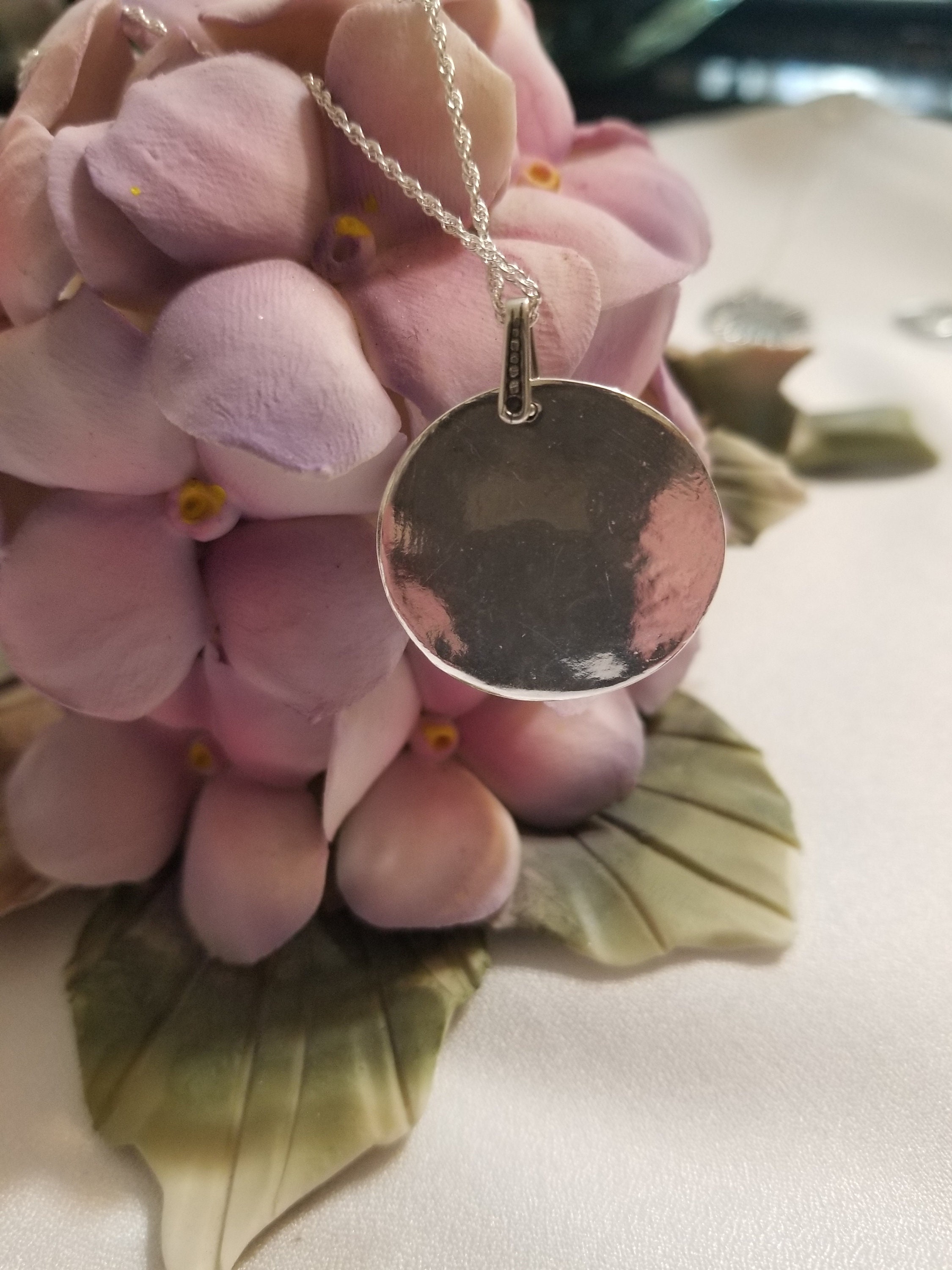 Árbol de plata fina de la vida con cadena de plata de ley Etsy