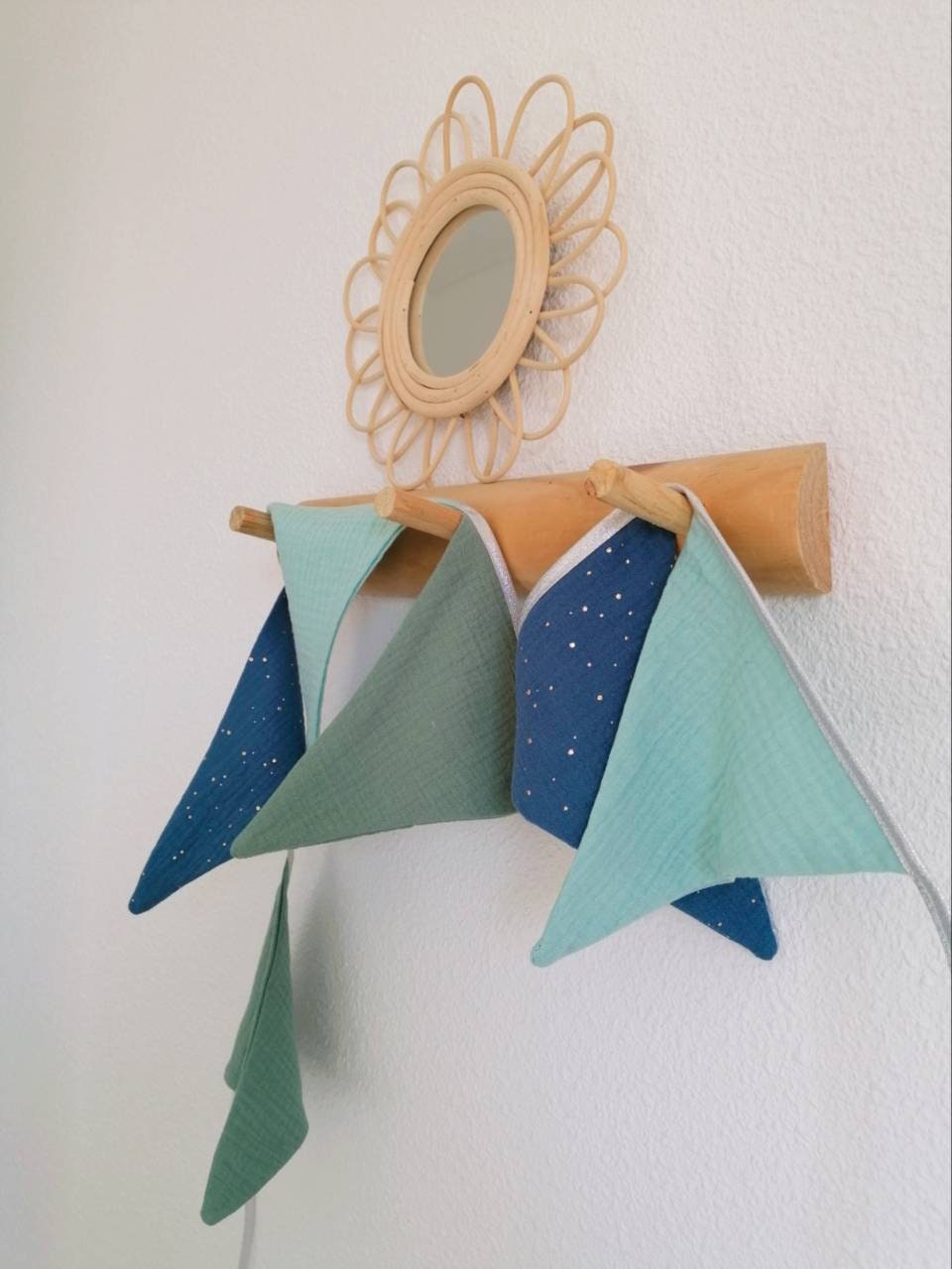 Guirlande de Fanions en Double Gaze Coton