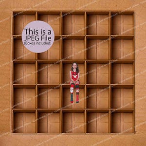 25 Empty Cardboard boxes, Photography background, in the box Photography backdrop, inside the box, composite background